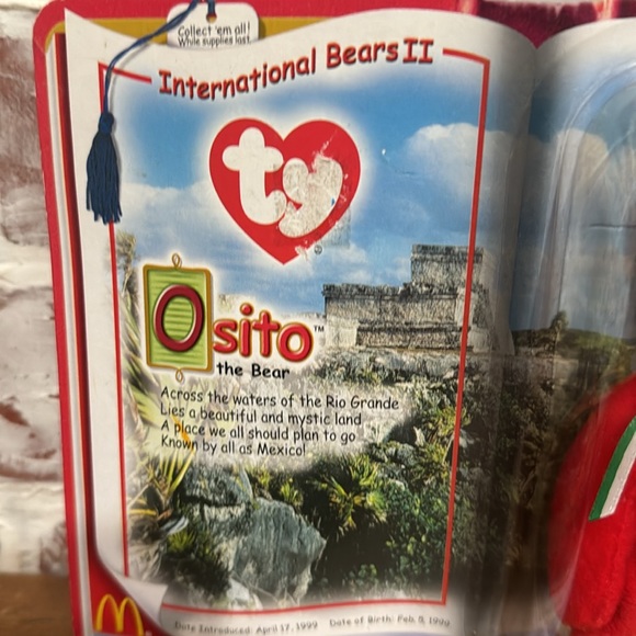 TY Beanie Baby Osito the Bear McDonalds 2000 In Pack - Picture 3 of 6